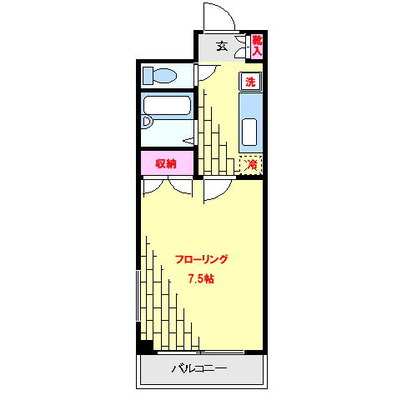 東京都北区田端新町２丁目 賃貸マンション 1K