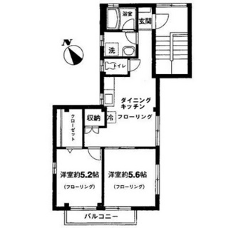 東京都荒川区町屋４丁目 賃貸マンション 2DK