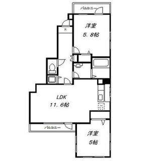 東京都荒川区町屋４丁目 賃貸マンション 2LDK